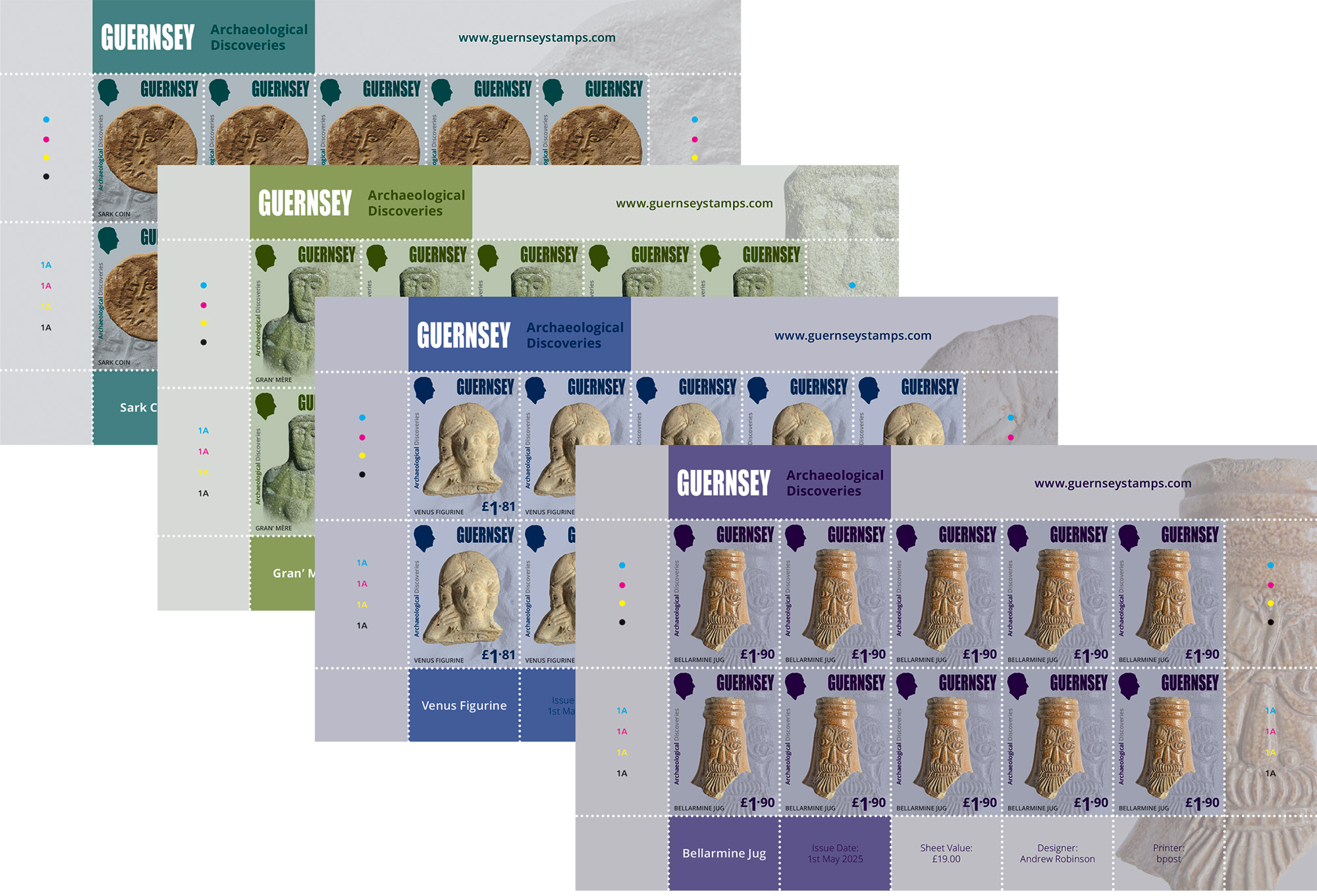 Sheets of 10 Non Europa Values